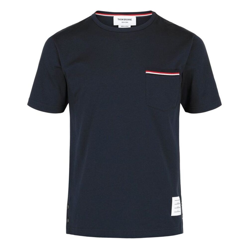 Thom Browne Mens  T-Shirt, Blue
